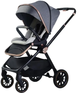 <span class=keywords><strong>Poussette</strong></span> 3-en-1 CUIKE pour bébé, chariot de transport pliable en alliage d'aluminium léger, chariot en lin, capacité de charge de 15 kg - Product Image 4