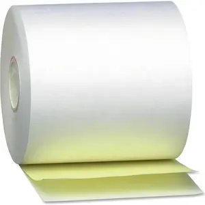 ผู้ผลิตกระดาษเดี่ยว 2 ชั้น 3 ชั้นม้วนกระดาษไร้คาร์บอน 76x70 3" x 90' ม้วน NCR ขนาดที่กําหนดเอง