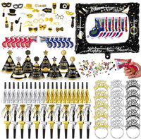 Kit de Fournitures pour Fête du Nouvel An 2027 : Chapeau de Fête, Bandeau, Pistolet à Confettis, Pistolet à Bruit, Ballon Gonflable, Cadre Photo et Accessoires Photo
