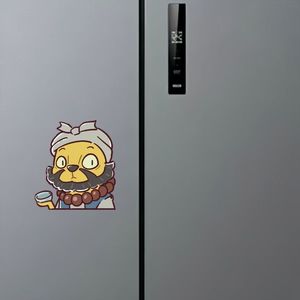 Autocollant magnétique pour réfrigérateur, petit monstre Langlangshan, version Q, dessin animé, décoratif, forme irrégulière, aimant puissant - Product Image 2