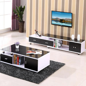 Großer TV-Schrank im Steinoptik-Stil und Set für das Wohnzimmer, moderner Couchtisch, TV-Ständer mit Couchtisch-Set - Product Image 3