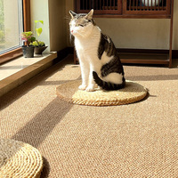 Tapis mural en fibres artificielles de haute qualité, sur mesure, pour chambre à coucher, rouleau de tapis en sisal, fibre naturelle écologique