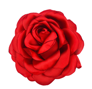 Accessori decorativi per capelli e cappelli da 9cm in <span class=keywords><strong>raso</strong></span> con bordo bruciato rosa con <span class=keywords><strong>fiori</strong></span> e piante - Product Image 6