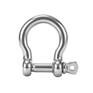 Stainless Steel Bow Shackle M4 M38 High Strength Lifting Shackles With Screw Collar Pin Metric Size - Product Image 1