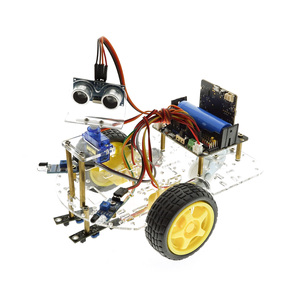 Kit de Coche Robótico Inteligente STEM OKY5071 con Sensor Ultrasónico para Programación y Evasión de Obstáculos - Product Image 4