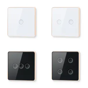 Factory Outlet NEW design zigbee Smart Switch no neutral wire wall switches with timer that work with alexa