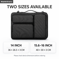 Sac à bandoulière pour ordinateur portable multi-poches 14-16 pouces avec logo personnalisé, antichoc, pour cadeaux d'entreprise