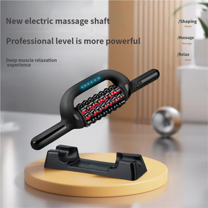 Rechargeable Rotating Rolling Massage Stick With Redlight Lymphatic Drainage Massage Deep Tissue Vibration <strong>Roller</strong> Massager - Product Image 3
