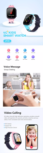 2025 Hot Bán LT25 4 gam trẻ em thông minh đồng hồ GPS Sim Thẻ IP67 không thấm nước SOS cuộc gọi video cho trẻ em Vòng đeo tay thông minh - Product Image 2