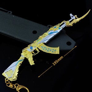 Jeu de combat d'armes périphériques modèle Ak47 King's Shadow demi démontage décoration gros porte-clés pendentif Mini pistolet jouet - Product Image 3