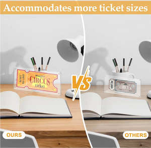 Soporte de exhibición de marco de trozo de boleto de concierto de acrílico transparente de Venta caliente para coleccionistas - Product Image 6