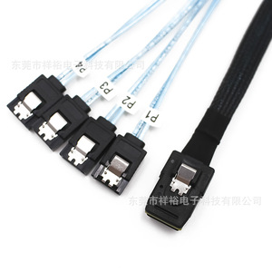 8087 ถึง 4 สายเคเบิลข้อมูล SATA 7P สำหรับเมนบอร์ดเซิร์ฟเวอร์การ์ด RAID สายทองแดง - Product Image 4