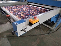Mesin press termal semi otomatis multifungsi PLC bertekanan tinggi 60x80cm untuk sublimasi tekstil