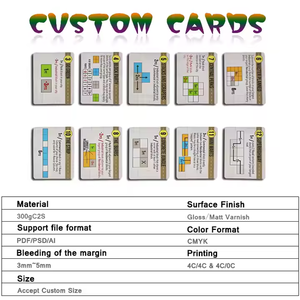 OEM in ấn tùy chỉnh Bảng giấy trò chơi thu nhỏ xúc xắc chơi thẻ cho Bảng di động trò chơi mẫu miễn phí nhiều xử lý bề mặt - Product Image 5