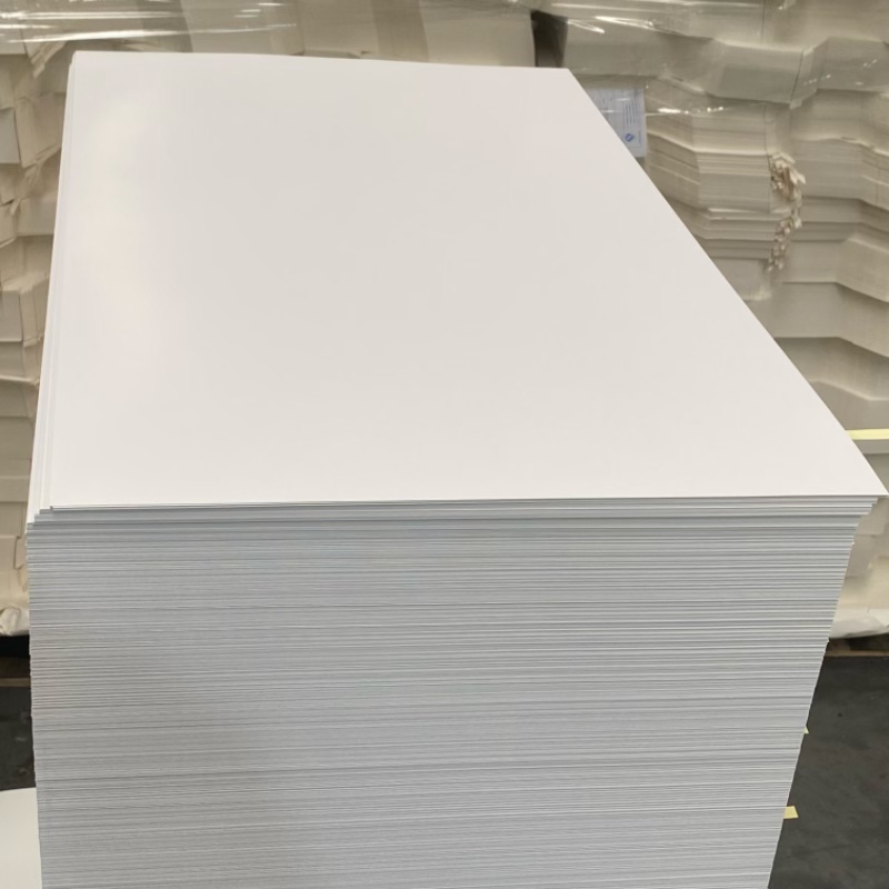 Customized Size Factory Virgin Waterproof Offset Printing Raw Material Glossy Paper PE Coated Paper Sheet for Paper Cups