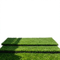 Dalles de gazon artificiel emboîtables portables - Résistantes au feu, écologiques, pour aménagement paysager extérieur, pelouse et jardin
