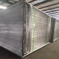 Heetverkopende gegalvaniseerde tijdelijke omheiningspanelen, mobiele metalen veiligheidsomheining voor bouwprojecten, evenementen, tuinen, ranches, roestvrij, 3D