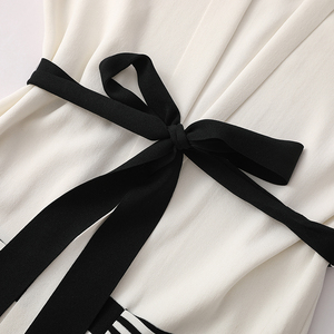 Custom <strong>Lady</strong> Summer V Neck Long Knit Sweater <strong>Sleeveless</strong> Stripe Pocket Belt Women Long <strong>Cardigan</strong> - Product Image 5