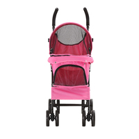 Poussette de luxe pour animaux de compagnie, accessoire pliable, chariot pour chien, transporteur de voyage avec grandes roues,