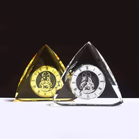 Horloge en cristal gravée avec un nom personnalisé, cadeaux de retour pour les fêtes de mariage, souvenirs