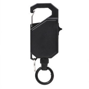 Cordon de sécurité télescopique noir pour canne à pêche, ligne de contrôle pour la pêche en eau douce, longueur facile à ajuster - Product Image 1