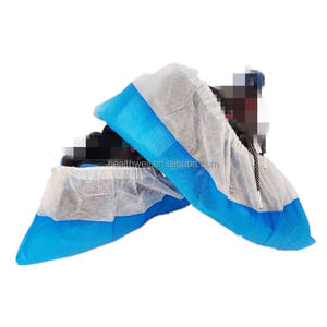 Einweg-PP CPE-Schuh überzug wasserdichter Kunststoff-Schuh überzug auf Lager OEM-Unterstützung Hersteller - Product Image 1