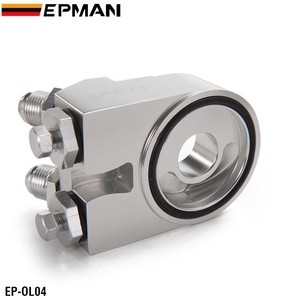 Epman nhôm lọc dầu Cooler Sandwich tấm <span class=keywords><strong>Adapter</strong></span>-8an phù hợp AN10 80 deg 176 f nhiệt EP-OL04 - Product Image 4