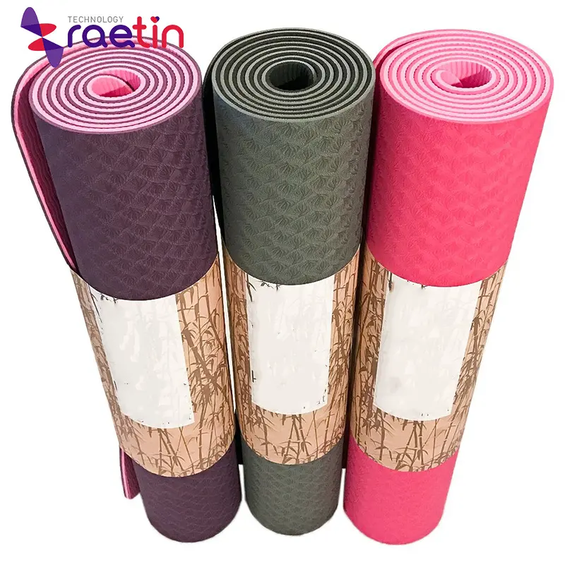 Tpe Eco Friendly materiale OEM tappetino da Yoga antiscivolo tappetino da ginnastica TPE Pilates Mat