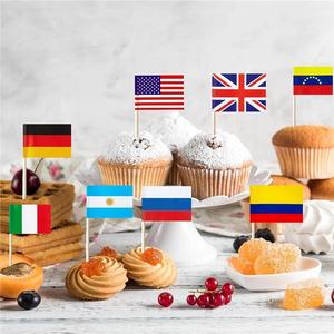 Banderas de Dientes Personalizadas de Países Europeos, Mini Banderas Europeas para Decorar Cupcakes, Diferentes para Decoraciones de Eurovisión y Artículos de Fiesta - Product Image 6