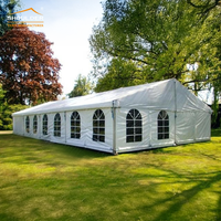 Grandes tentes de réception pour salons professionnels, chapiteaux en PVC blancs de grande taille pour extérieur, réceptions, églises, expositions, événements, mariages et fêtes
