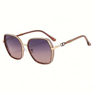 Gafas de Sol de Moda Personalizadas con Logotipo, Montura Grande de Lujo para Mujer, Lentes Degradadas UV400, Gafas de Sol Cuadradas para Mujer - Product Image 4