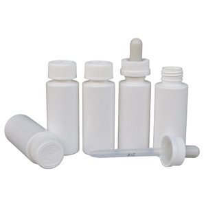 Empty 60 ml white child resistant cap HDPE plastic bottle for Kirkland minoxidil solution - Product Image 1