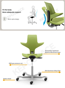 Chaise ergonomique confortable et dynamique KEPO, tabouret de dentiste, chaise d'assistant dentaire pour cabinet dentaire, bureau médical, chaises selle pour réception - Product Image 6