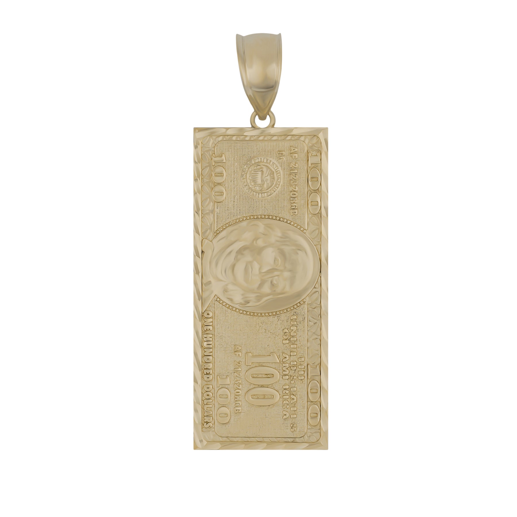Gold Dollar Necklaces Hip Hop Bling for Men Women