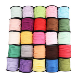 3mm Korean suede <b>rope</b> DIY beaded <b>bracelet</b> and necklace, double-sided imitation leather <b>rope</b>, handmade material, suede <b>rope</b> - Product Image 5