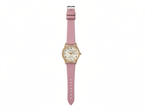 Reloj de cuarzo Citizen para mujer, esfera redonda de 30 mm, correa de cuero, elegante indicador de fecha analógico, estilo moderno - Product Image 1