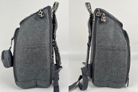 Sac à dos décontracté en peluche motif herbe, sac à dos de maternité pour bébé avec détection de mouvement, fermeture éclair, grande capacité pour poussette, extérieur et shopping