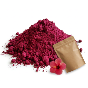 Poudre de fleurs d'hibiscus de qualité supérieure pour la coloration des cheveux, 100% naturelle, qualité cosmétique - Product Image 4