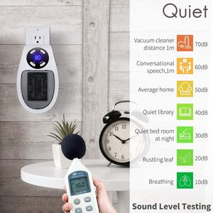 Calentadores <span class=keywords><strong>de</strong></span> Espacio Portátiles para Dormitorio, Calentador Eléctrico <span class=keywords><strong>Pequeño</strong></span> con Pantalla LED y Protección contra Sobrecalentamiento - Product Image 2