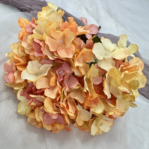 Nueva Flor Artificial de <span class=keywords><strong>Hortensia</strong></span> de 5 Cabezas en Tonos Otoñales, Accesorios para Bodas, Adornos para Sala de Estar y Hoteles, Venta al Por Mayor de Fábrica - Product Image 4