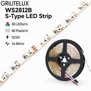 One LED One Pixel LED Strip WS2812B DC5V 60Pixels/m 6mm PCB with Independent Color <b>Control</b> for Sign Makers - Product Image 1