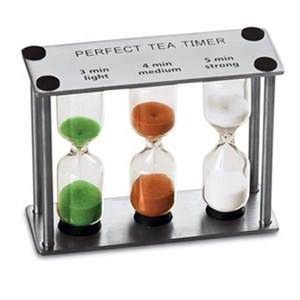 Minuterie de sable en métal, personnalisé 3 4 5 minutes, minuterie de thé 3 en 1, livraison gratuite - Product Image 3