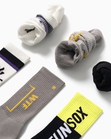 Chaussettes de Compression de fabricants OEM, LOGO Sokken de basket-ball, chaussettes de sport personnalisées, chaussettes d'équipage pour hommes