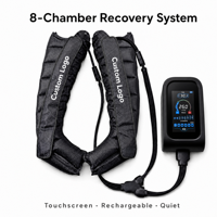 Bottes de massage à compression d'air pour la récupération sportive à 8 chambres pour les athlètes