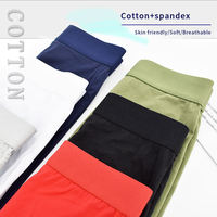 Sous-vêtements pour hommes en coton pur, respirants, doux et extensibles, vente en gros, fabricant, usine, OEM, stock pour usage quotidien et décontracté