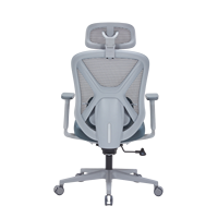 Chaise de bureau ergonomique moderne en maille Ruibao M3, pivotante, inclinable, avec accoudoirs et appuie-tête réglables