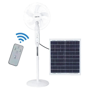 Solar Pedestal <b>Fan</b> 1317.9 DC Motor Non-Oscillating Mechanical <b>Control</b> Adjustable Height <b>Remote</b> <b>Control</b> Energy Efficiency A+ - Product Image 6