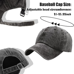 Classic Low Profile Baseball Caps 3-Pack of High Quality Washed Cotton Adjustable <b>Dad</b> <b>Hats</b> Stylish Sporty Design for Men Women - Product Image 4