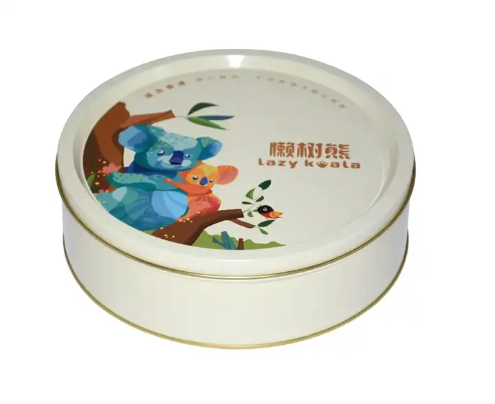 Source round butter cookie tin box on m.