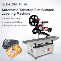Machine d'étiquetage automatique de pochettes plates GOSUNM Tabetop, simple d'utilisation, pour cartons